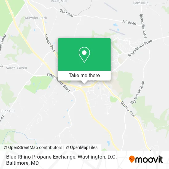 Blue Rhino Propane Exchange map