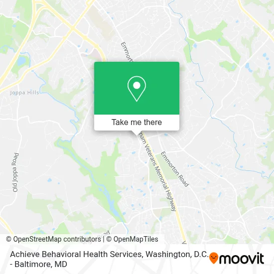 Achieve Behavioral Health Services map
