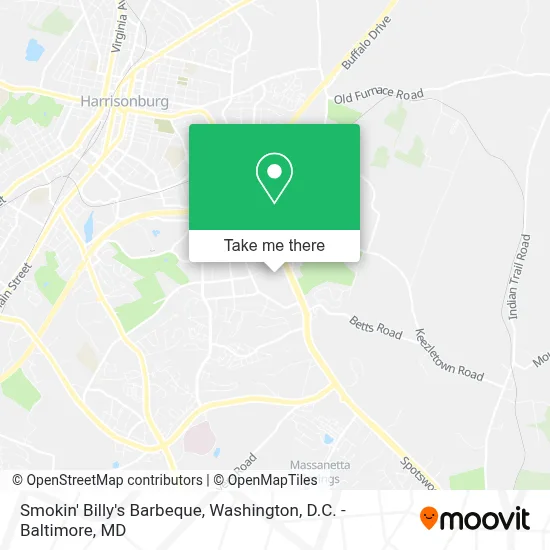 Smokin' Billy's Barbeque map