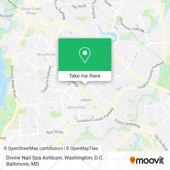 Divine Nail Spa Ashburn map