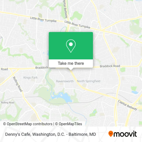 Denny's Cafe map