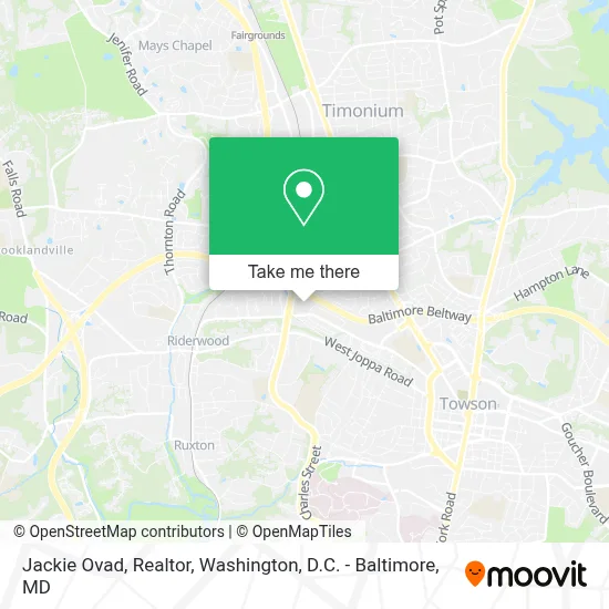 Jackie Ovad, Realtor map