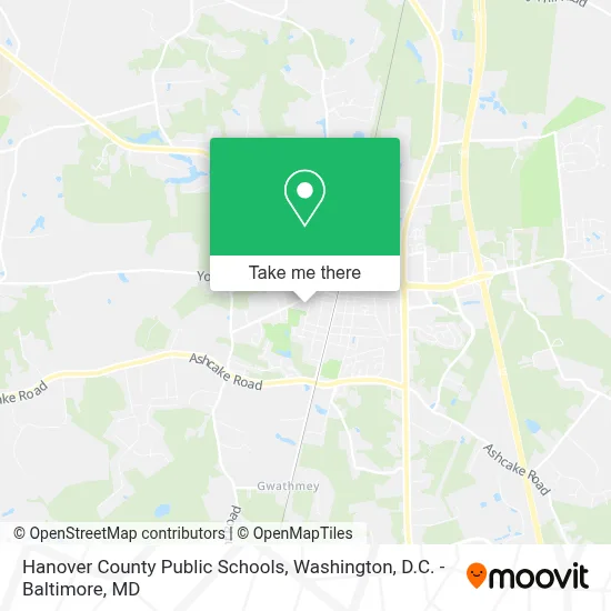 Hanover County Public Schools map