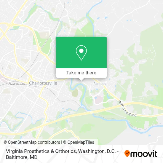Virginia Prosthetics & Orthotics map