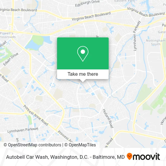 Autobell Car Wash map