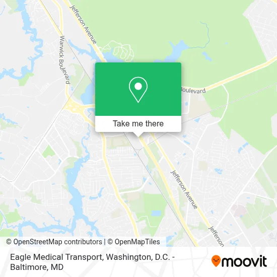 Eagle Medical Transport map