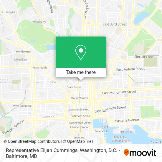 Representative Elijah Cummings map