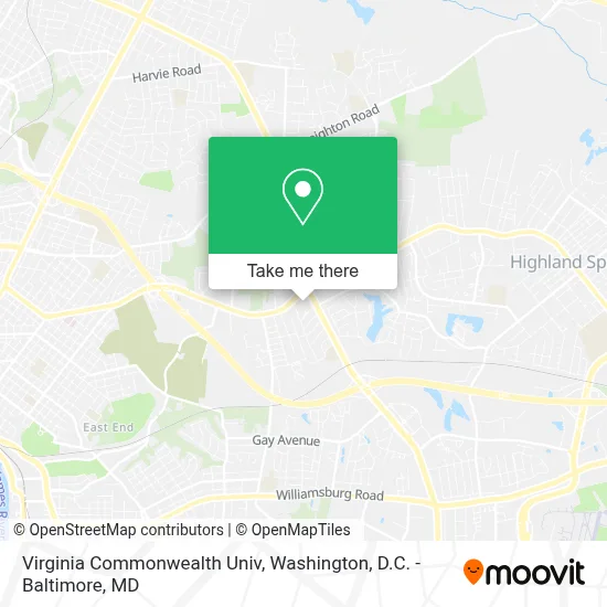 Virginia Commonwealth Univ map
