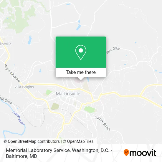 Memorial Laboratory Service map