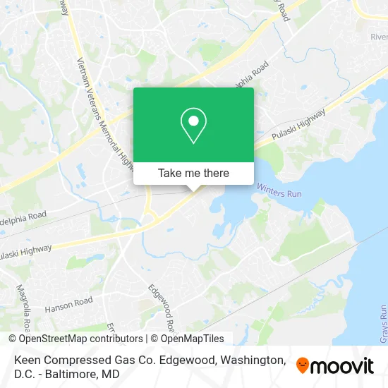 Keen Compressed Gas Co. Edgewood map
