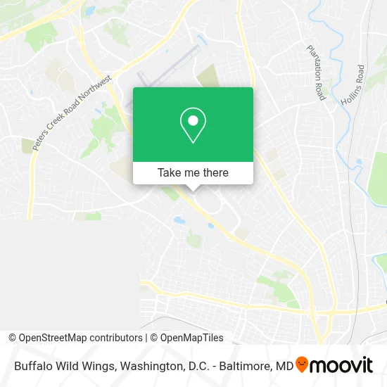 Buffalo Wild Wings map