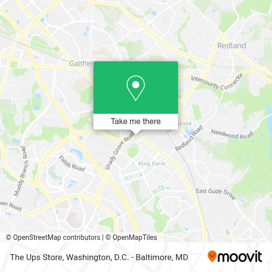 The Ups Store map