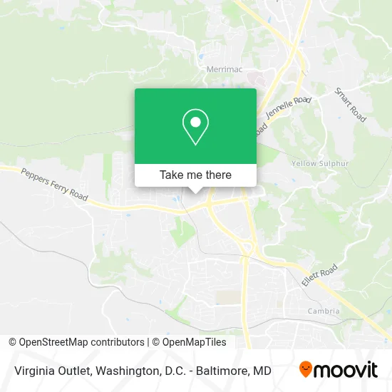 Virginia Outlet map