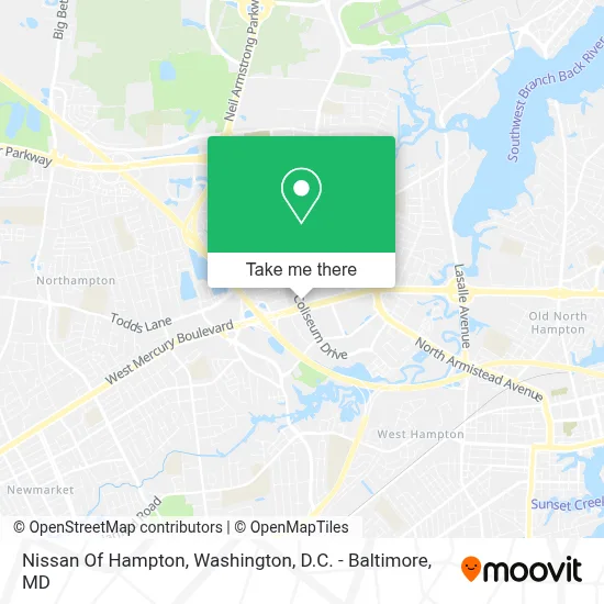 Nissan Of Hampton map