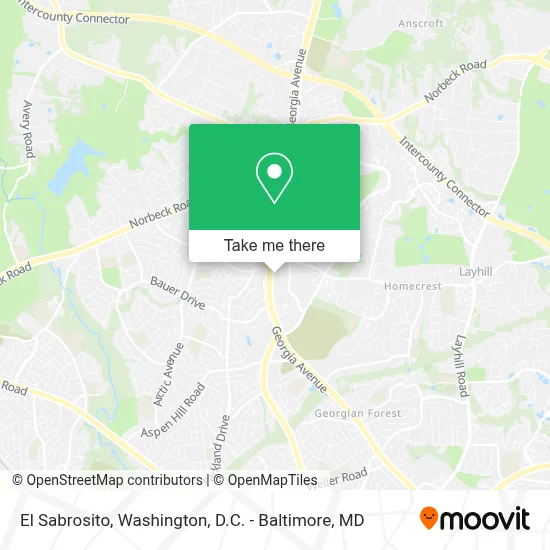 El Sabrosito map