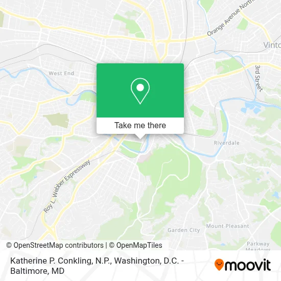 Katherine P. Conkling, N.P. map