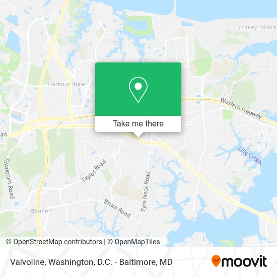 Valvoline map