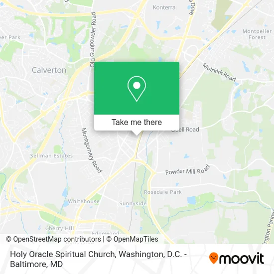 Holy Oracle Spiritual Church map