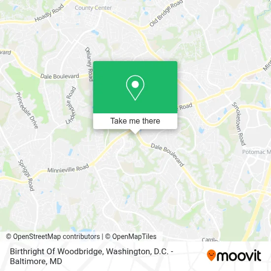 Birthright Of Woodbridge map