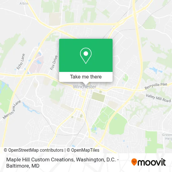 Maple Hill Custom Creations map