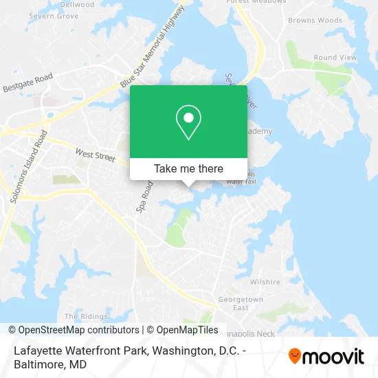Lafayette Waterfront Park map