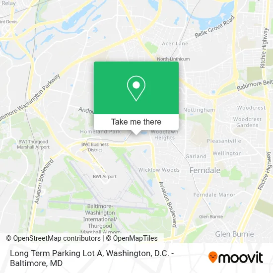 Long Term Parking Lot A map