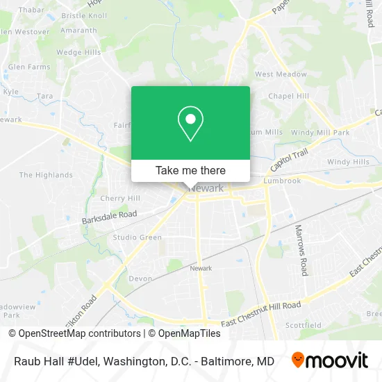 Raub Hall #Udel map