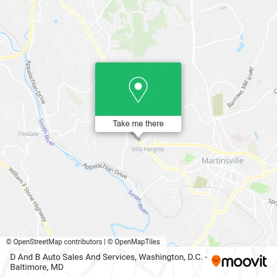 D And B Auto Sales And Services map