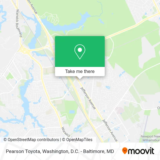 Pearson Toyota map