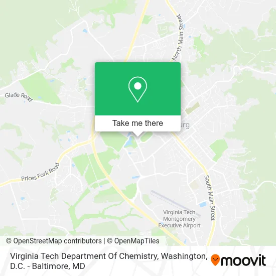 Virginia Tech Department Of Chemistry map