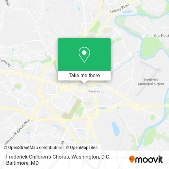Frederick Children's Chorus map