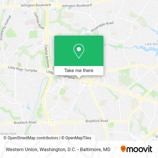 Western Union map