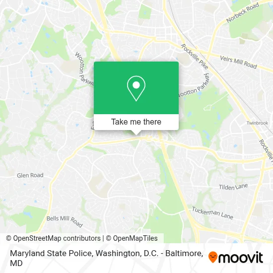 Maryland State Police map