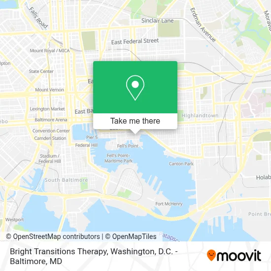 Bright Transitions Therapy map