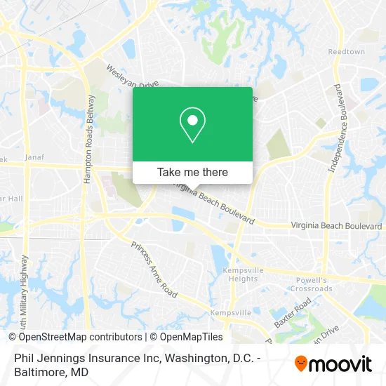 Phil Jennings Insurance Inc map