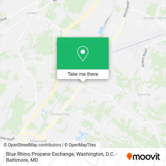 Blue Rhino Propane Exchange map