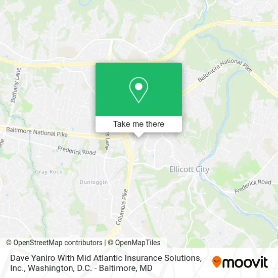 Dave Yaniro With Mid Atlantic Insurance Solutions, Inc. map