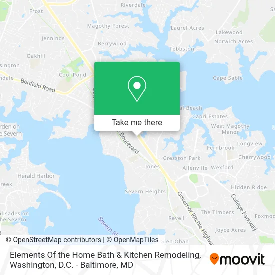 Elements Of the Home Bath & Kitchen Remodeling map