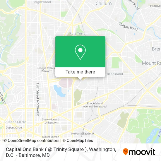Capital One Bank ( @ Trinity Square ) map