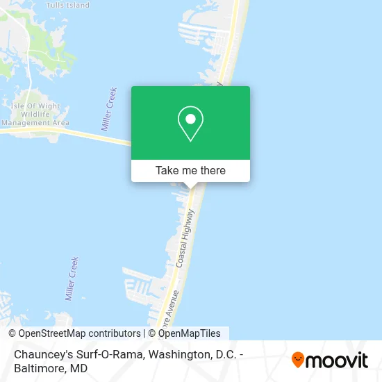 Chauncey's Surf-O-Rama map