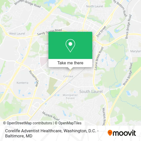 Corelife Adventist Healthcare map