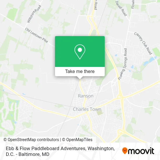 Ebb & Flow Paddleboard Adventures map