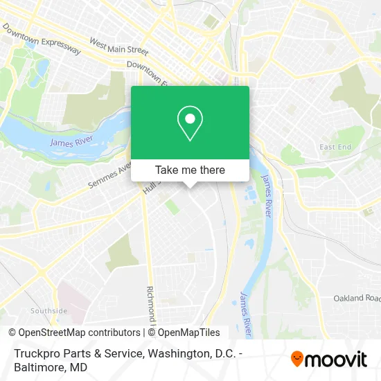 Truckpro Parts & Service map