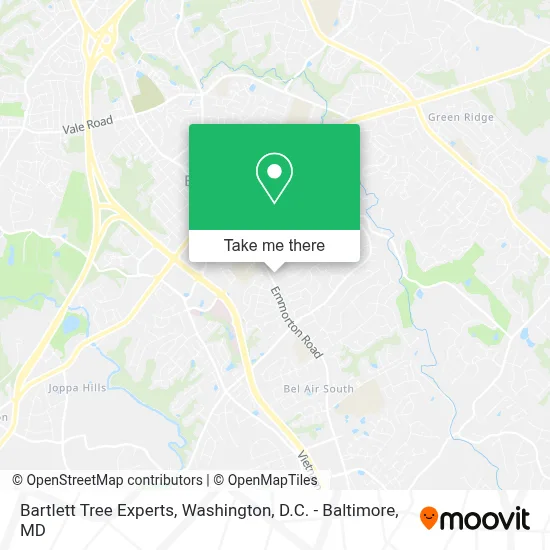 Bartlett Tree Experts map