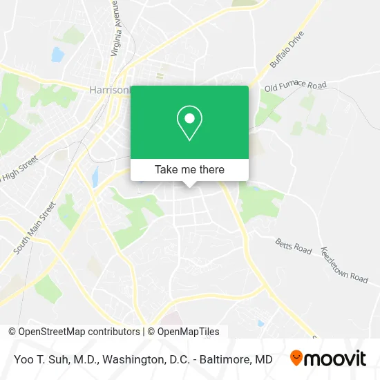 Yoo T. Suh, M.D. map