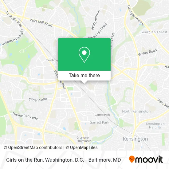 Girls on the Run map