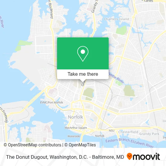 The Donut Dugout map