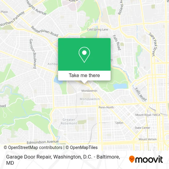 Garage Door Repair map