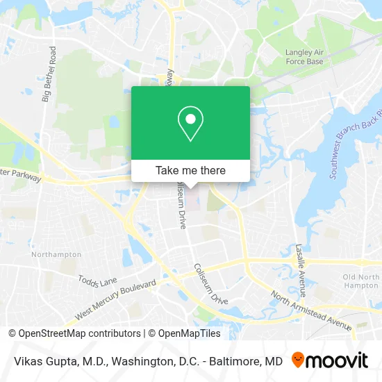 Vikas Gupta, M.D. map
