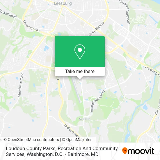 Loudoun County Parks, Recreation And Community Services map